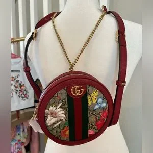 Gucci | Bags | Gucci Nwt Ophidia Gg Supreme Flora Round  display picture 3